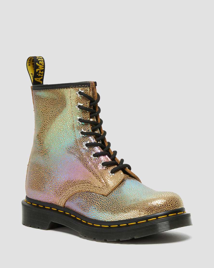 Dr. Martens 1460 Rainbow Ray Suede Naisten Nauhalliset Nilkkurit - Ruskea Nilkkurit [957-BISCJG]